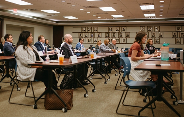 Leadership Fellows in the classroom, Texas Hospitals, Sept/Oct 2022 - Texas Hospital Association Leadership Fellows in the classroom at the Texas Hospital Association headquarters.