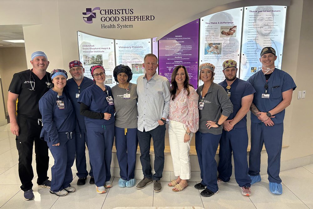 CHRISTUS Good Shepherd - Emergency Department, Cardiac Cath Lab team and Dr. Tyler Straach